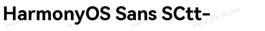 HarmonyOS Sans SCtt字体转换